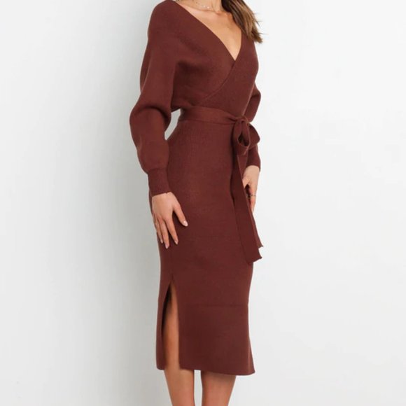 BRAND NEW PETAL & PUP BAMBINA DRESS - CHOCOLATE BROWN - Picture 5 of 6